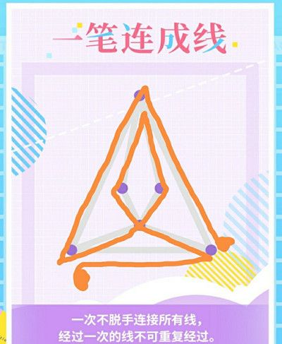 闪耀暖暖一笔连成线怎么玩？一笔连成线画法步骤详解[多图]图片2
