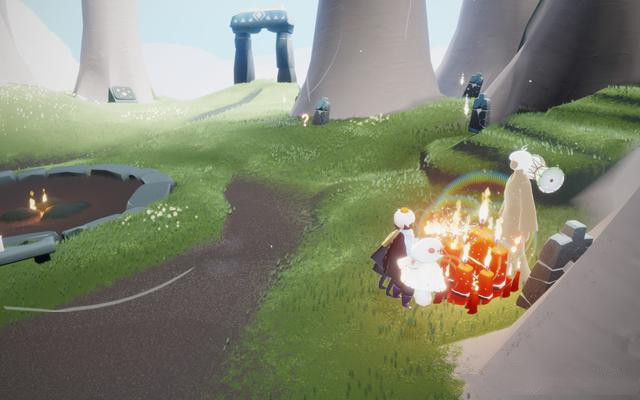 光遇2.23任务蓝色光芒位置分享：2月23日在雨林重温先祖的美好回忆任务攻略[多图]图片2