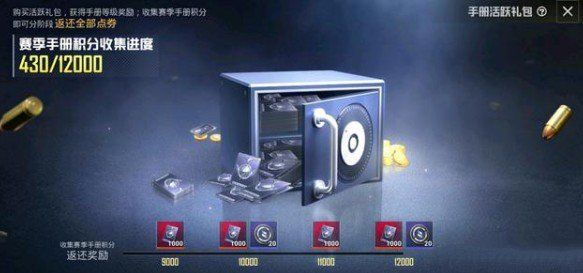 和平精英手册活跃礼包点券怎么全返还 手册活跃礼包1.2w点券返还攻略[多图]图片1