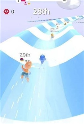 水上乐园滑梯竞速
