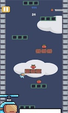 不断向上跳