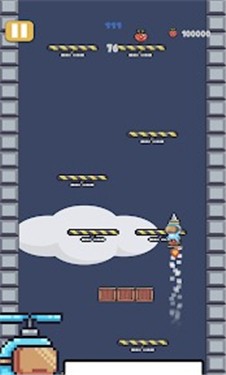 不断向上跳