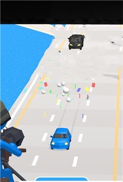 掩护小蓝车