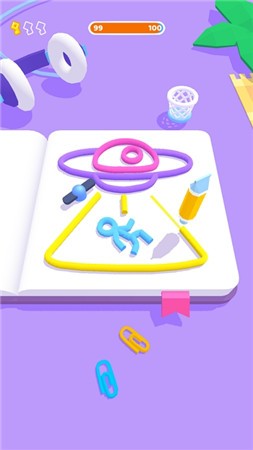 环绕简笔画（Draw Around）