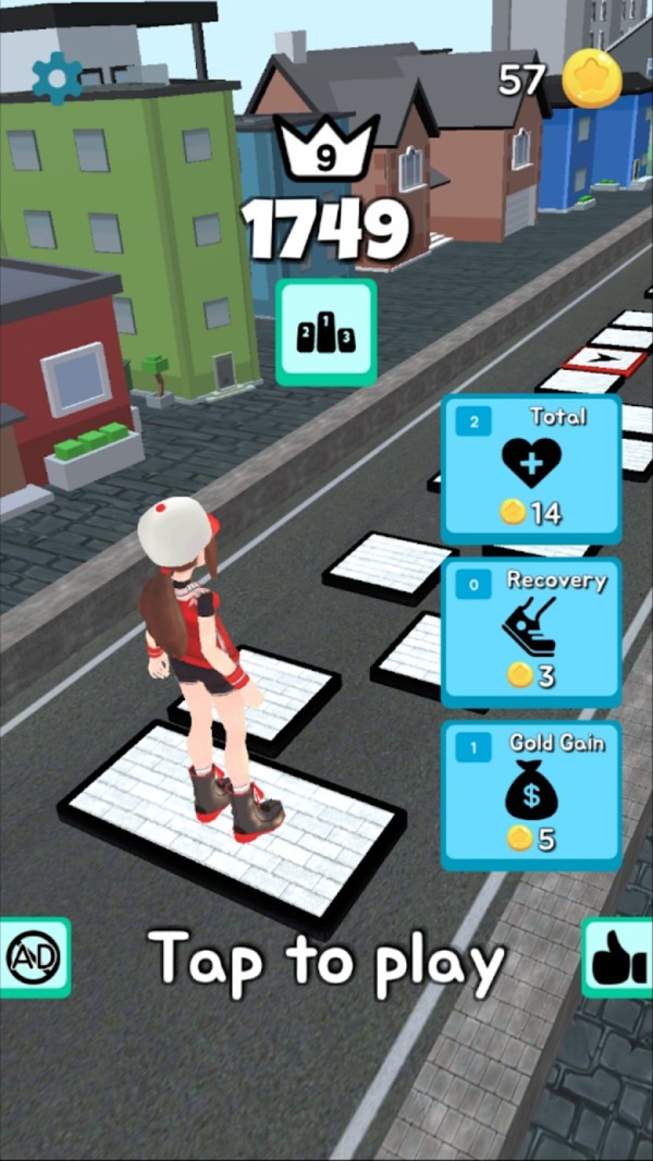 跳跃女高中生红包版