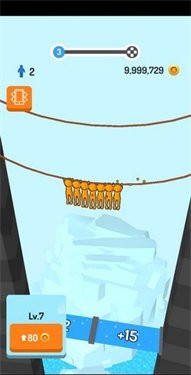 人群瀑布