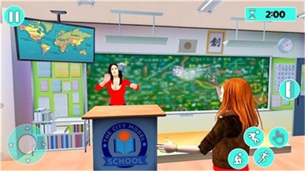 动漫坏女孩学校生活3D