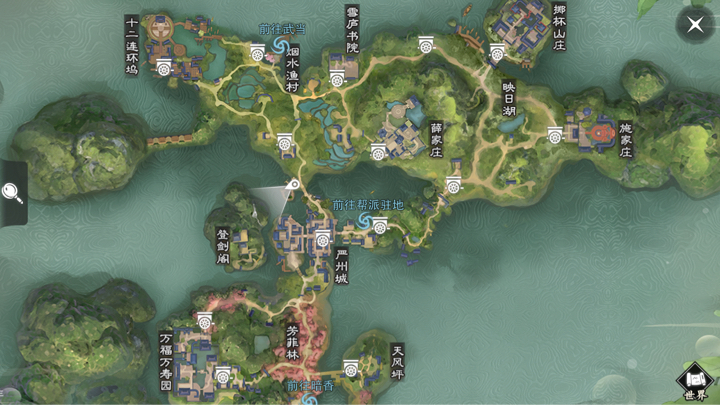 楚留香手游3.19坐观万象打坐地点介绍 3.19打坐地点推荐