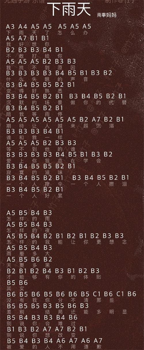 光遇下雨天怎么弹
