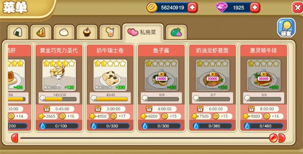 萌娘餐厅2家族菜有哪些