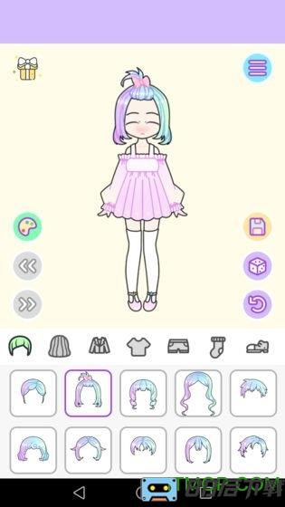 粉彩女孩换装小游戏