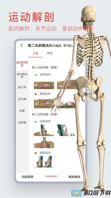 运动功能解剖教学系统手机版