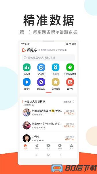 蝉妈妈数据平台