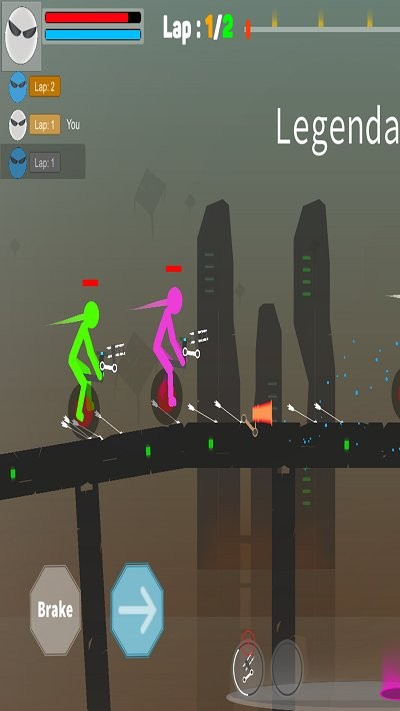 火柴人独轮车生存