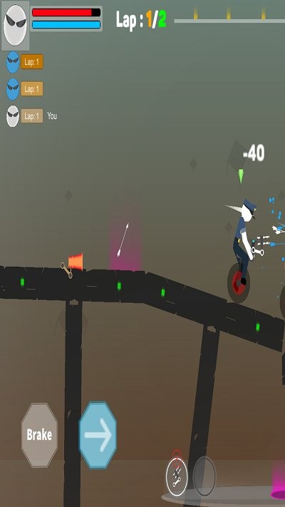 火柴人独轮车生存